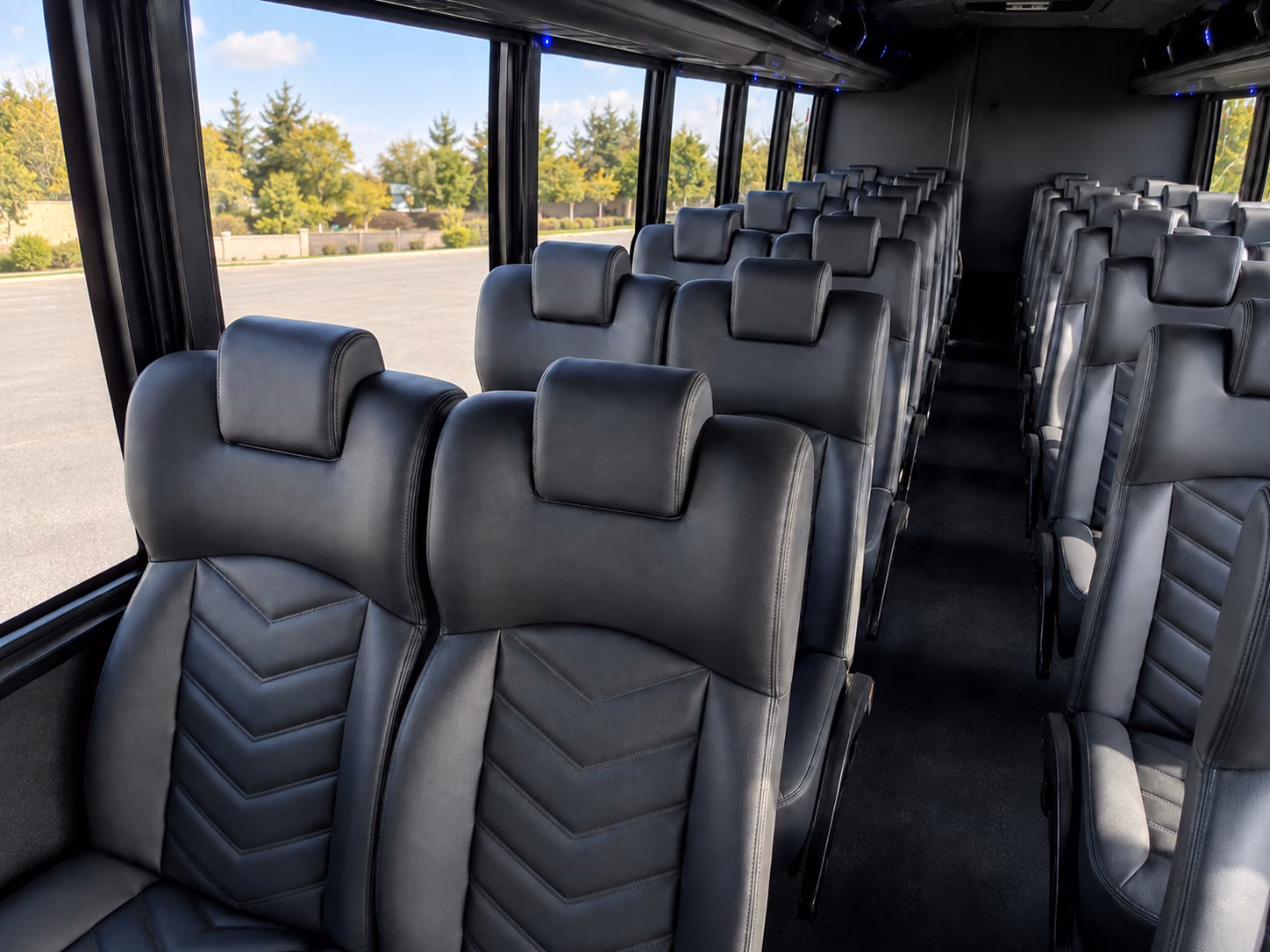 daytona beach 18 passenger minibus interior