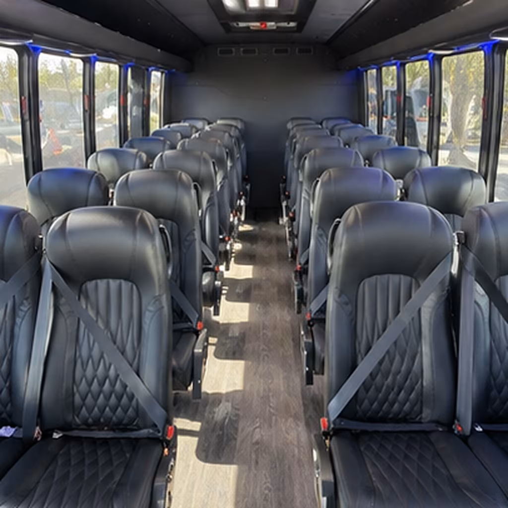 daytona beach 25 passenger minibus inside