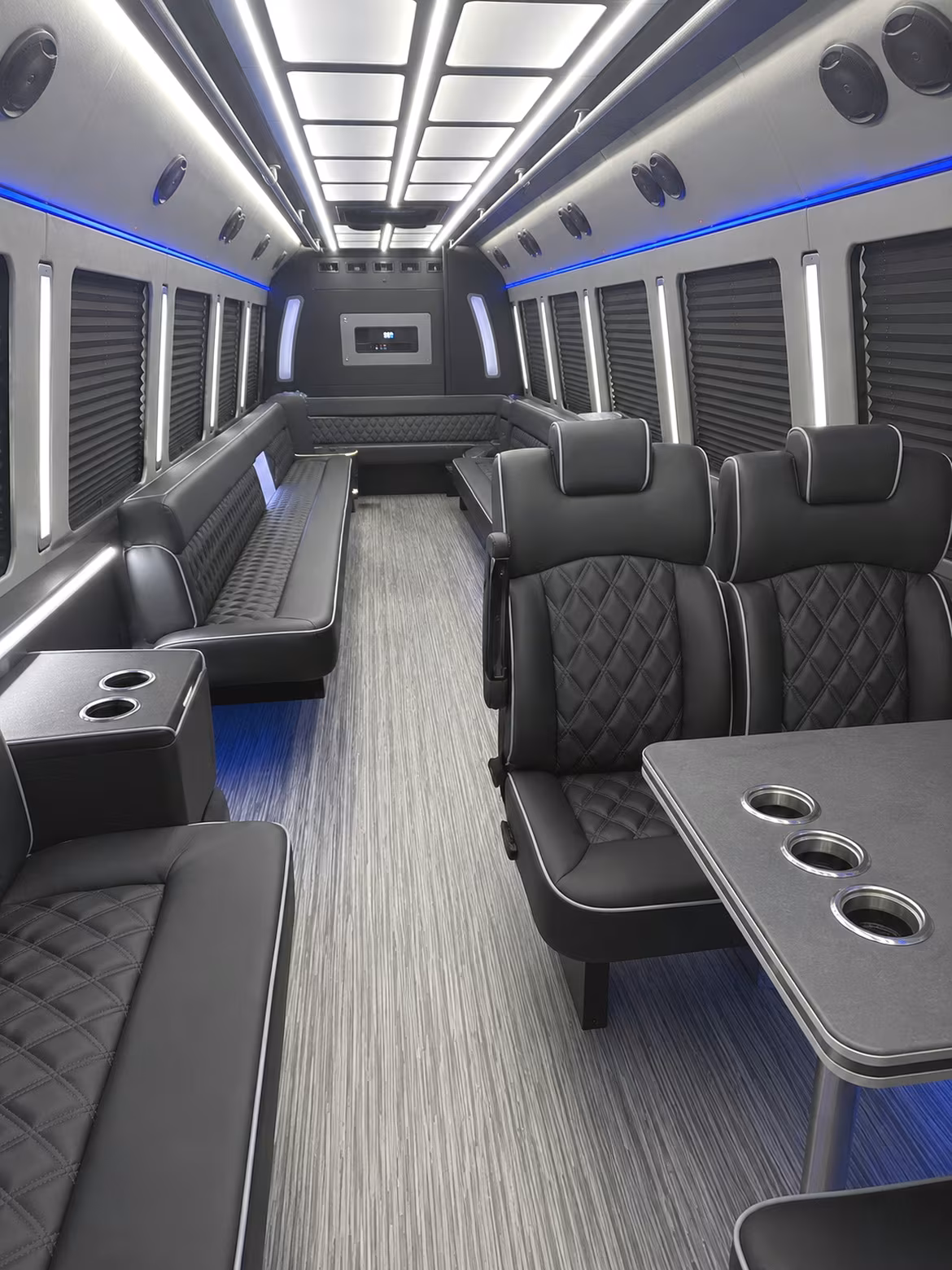 daytona beach 25 passenger party bus inside