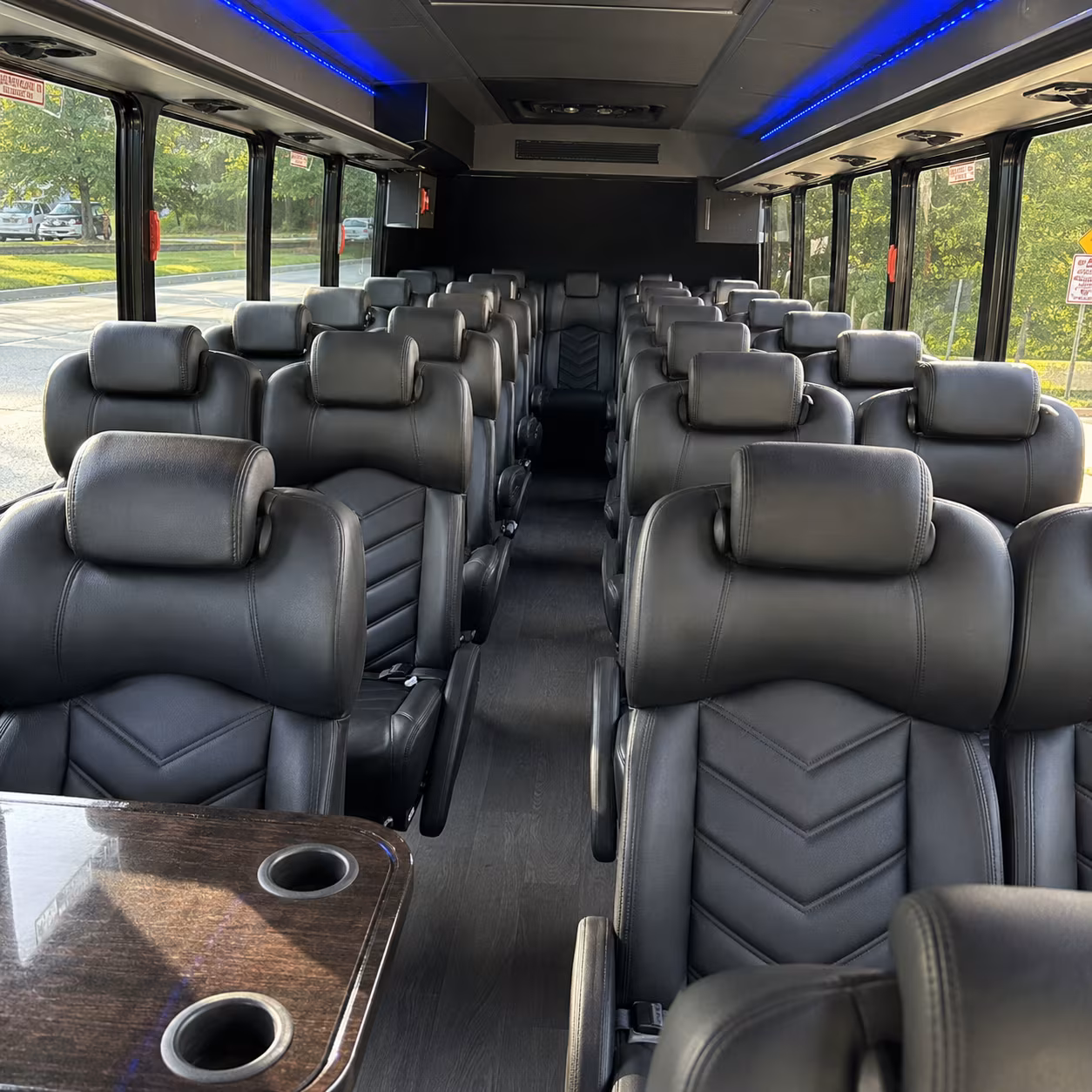 daytona beach 30 passenger minibus inside