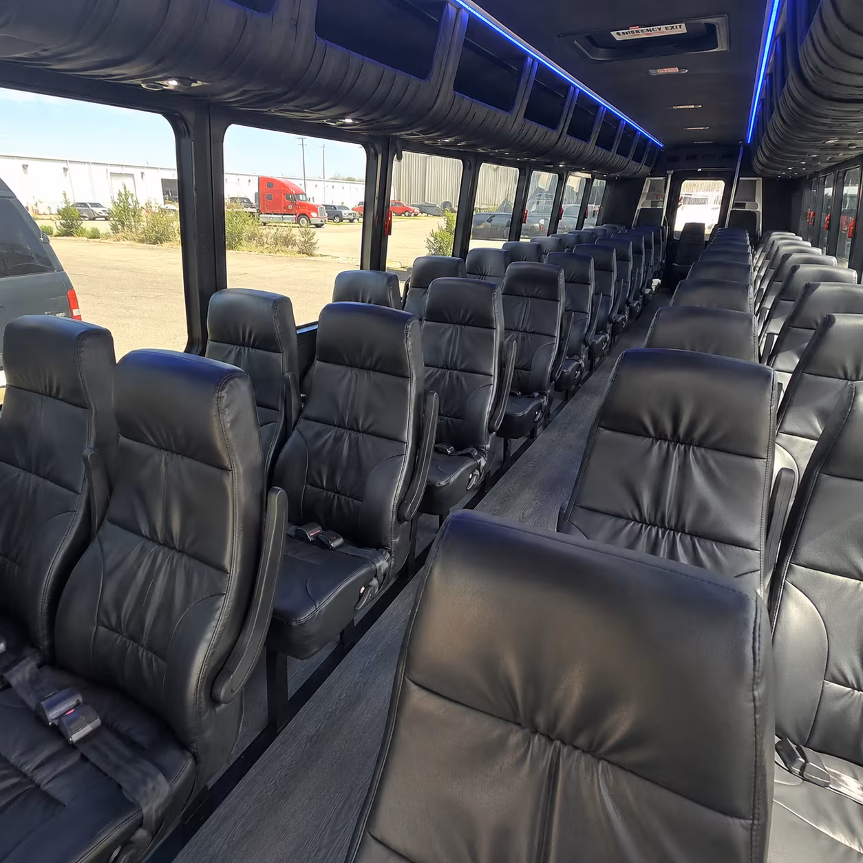 daytona beach 35 passenger minibus interior