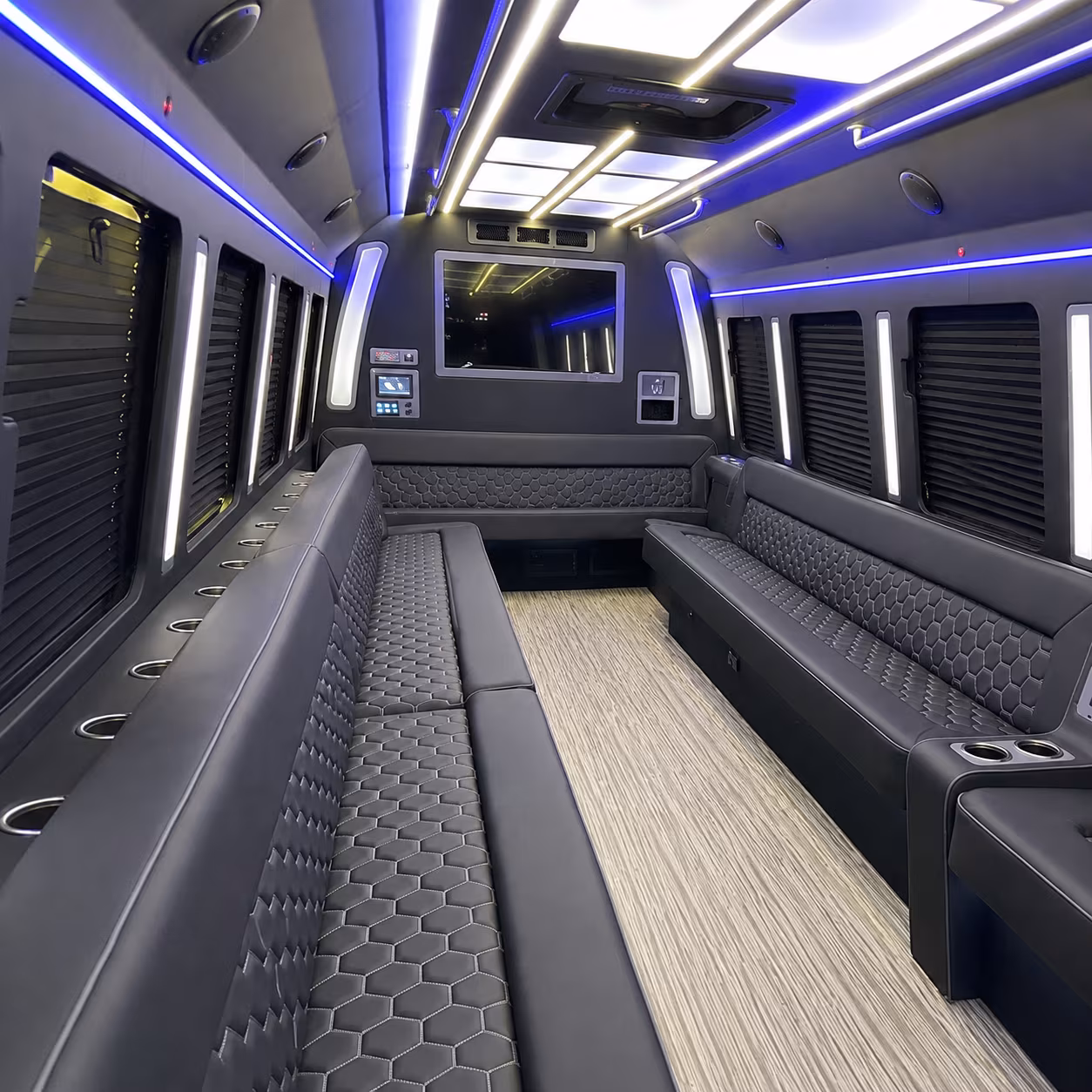 daytona beach 40 passenger party bus inside