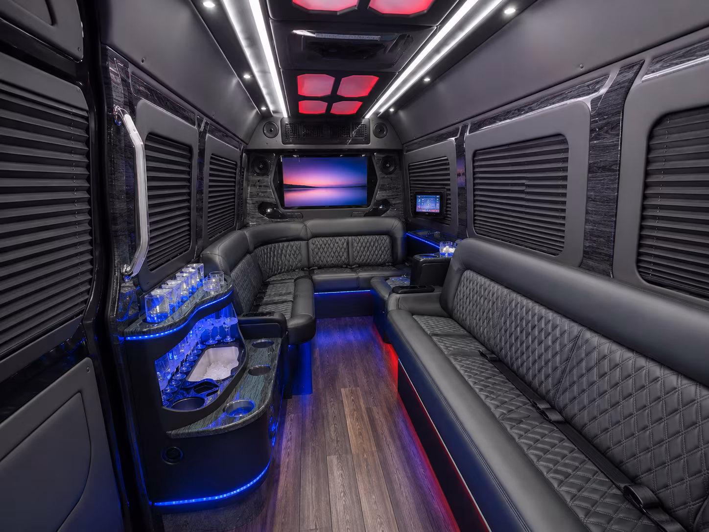 daytona beach 40 passenger party bus interior