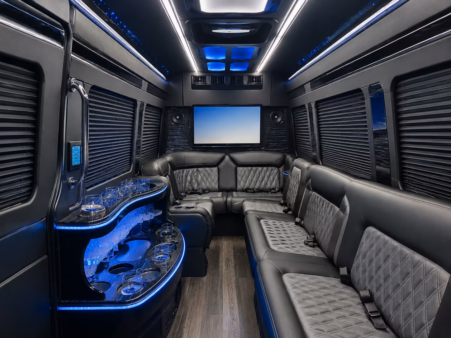 daytona beach sprinter limousine inside